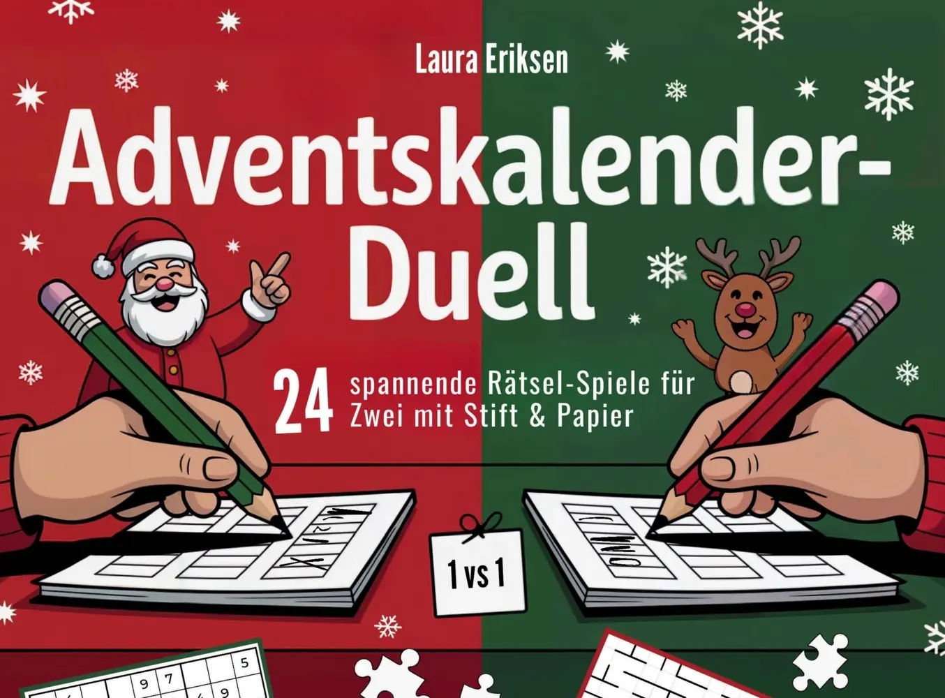 Cover: 9783911099271 | Adventskalender-Duell: 24 spannende Rätsel-Spiele für Zwei mit...