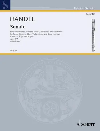 Cover: 9790001099271 | Sonate C | Georg Friedrich Händel | Buch | Schott Music
