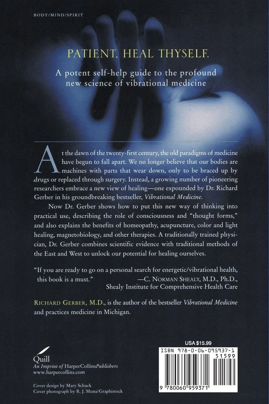 Rückseite: 9780060959371 | A Practical Guide to Vibrational Medicine | Richard Gerber | Buch