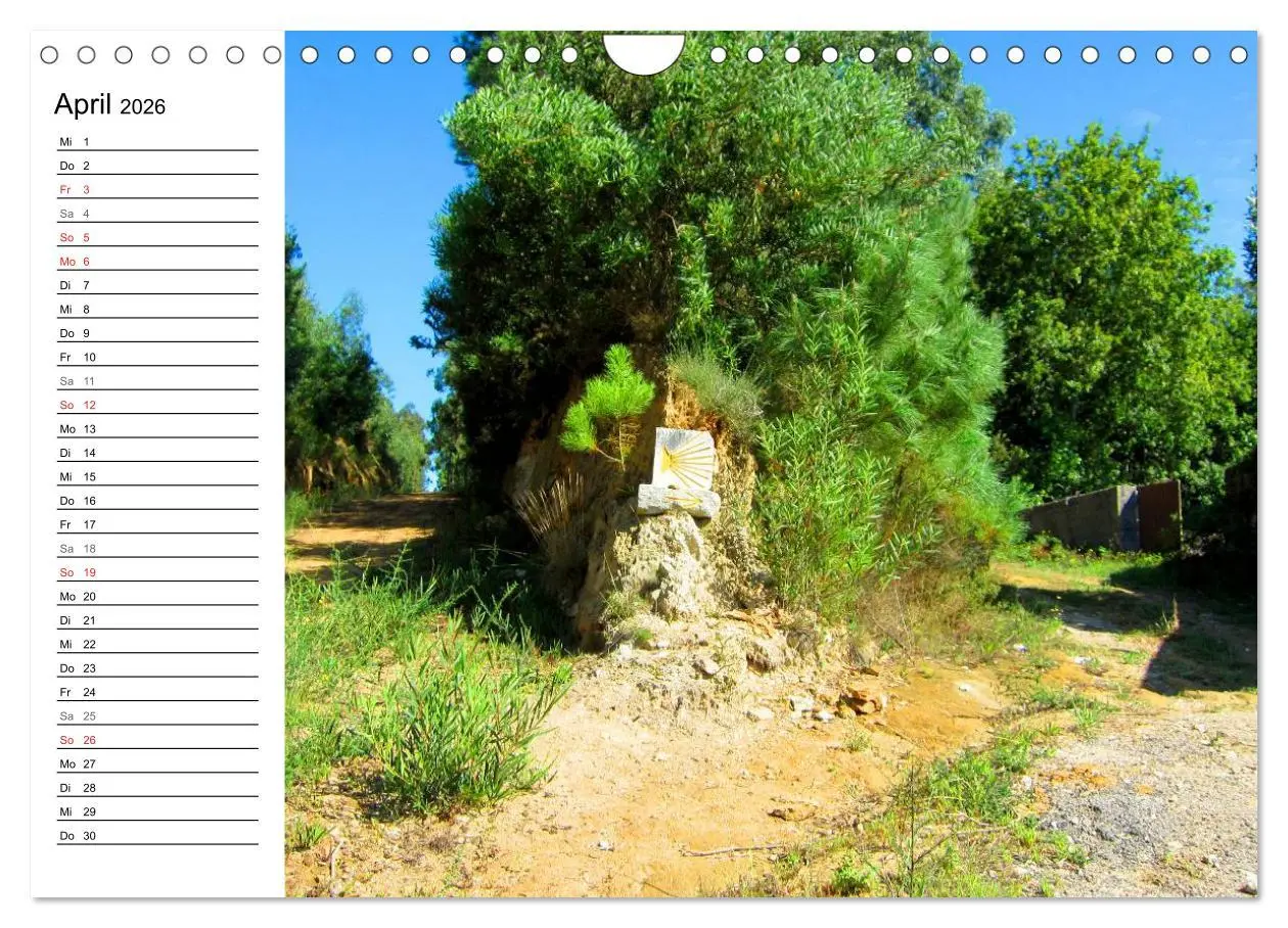 Bild: 9783457989371 | Jakobsweg - Camino Portugues (Wandkalender 2026 DIN A4 quer),...