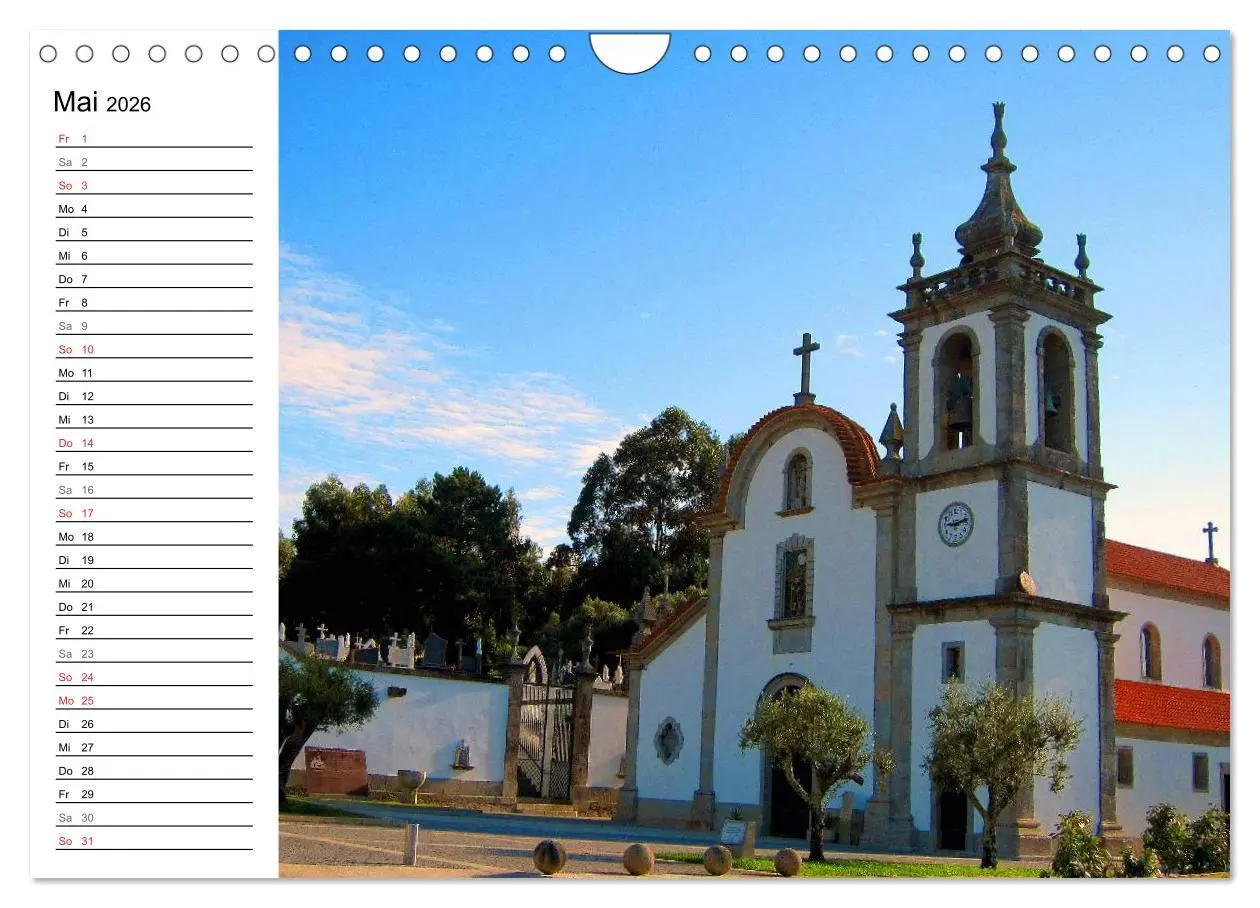 Bild: 9783457989371 | Jakobsweg - Camino Portugues (Wandkalender 2026 DIN A4 quer),...