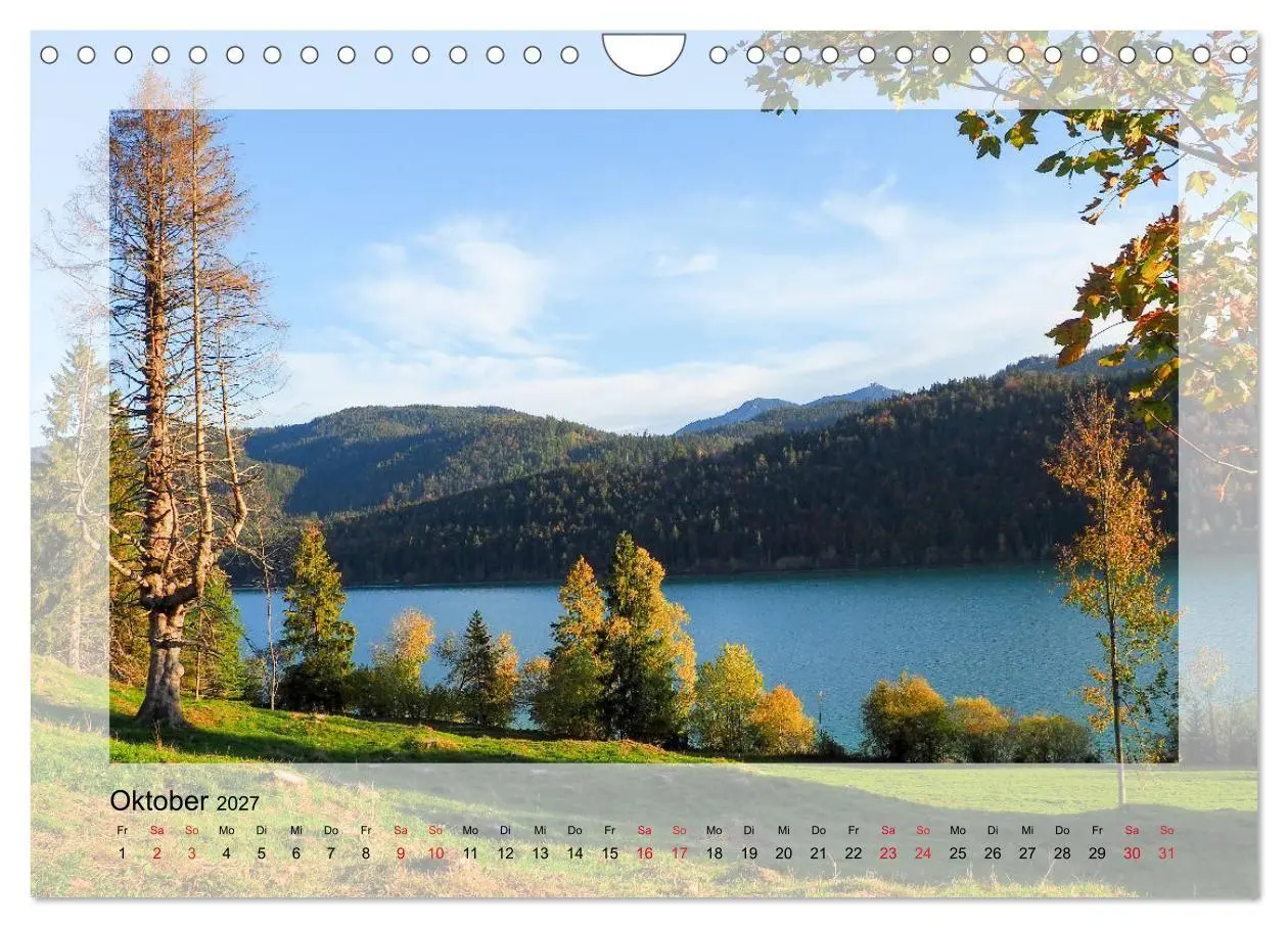 Bild: 9783569619371 | Walchensee (Wandkalender 2027 DIN A4 quer), CALVENDO Monatskalender