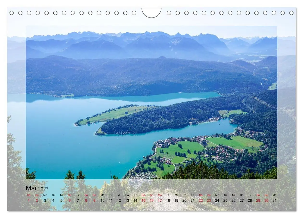 Bild: 9783569619371 | Walchensee (Wandkalender 2027 DIN A4 quer), CALVENDO Monatskalender