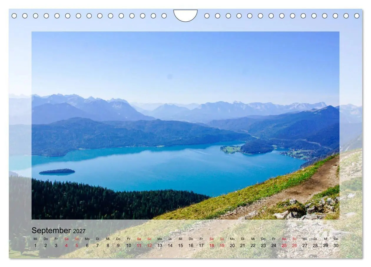 Bild: 9783569619371 | Walchensee (Wandkalender 2027 DIN A4 quer), CALVENDO Monatskalender