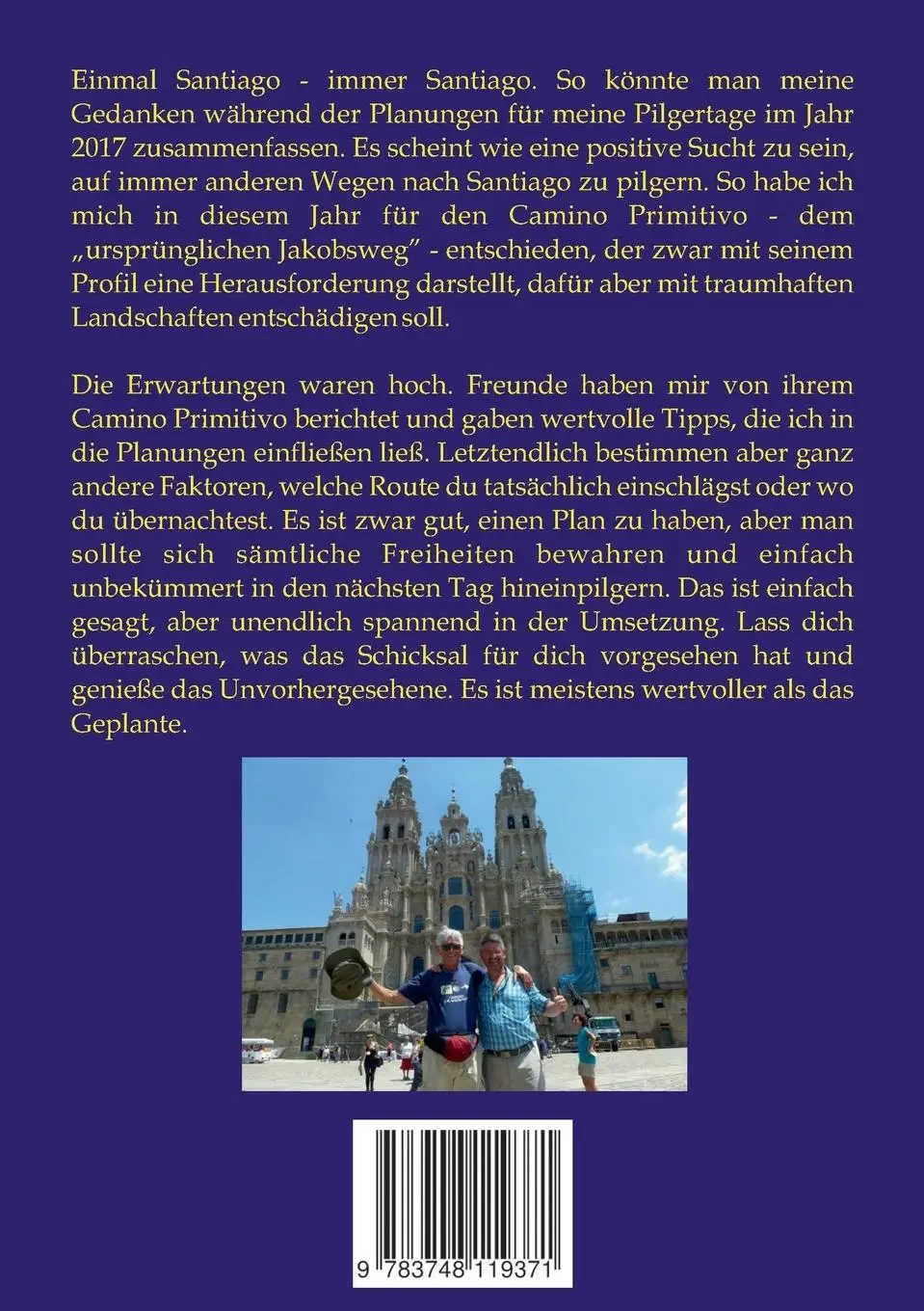 Rückseite: 9783748119371 | Unterwegs nach Santiago... | ...auf dem Camino Primitivo | Scholz