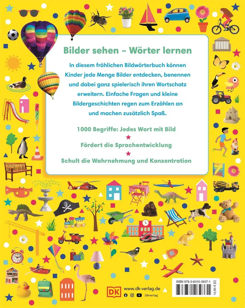 Rückseite: 9783831039371 | 1000 erste Wörter | Mein Bildwörterbuch für den Kindergarten | Kids