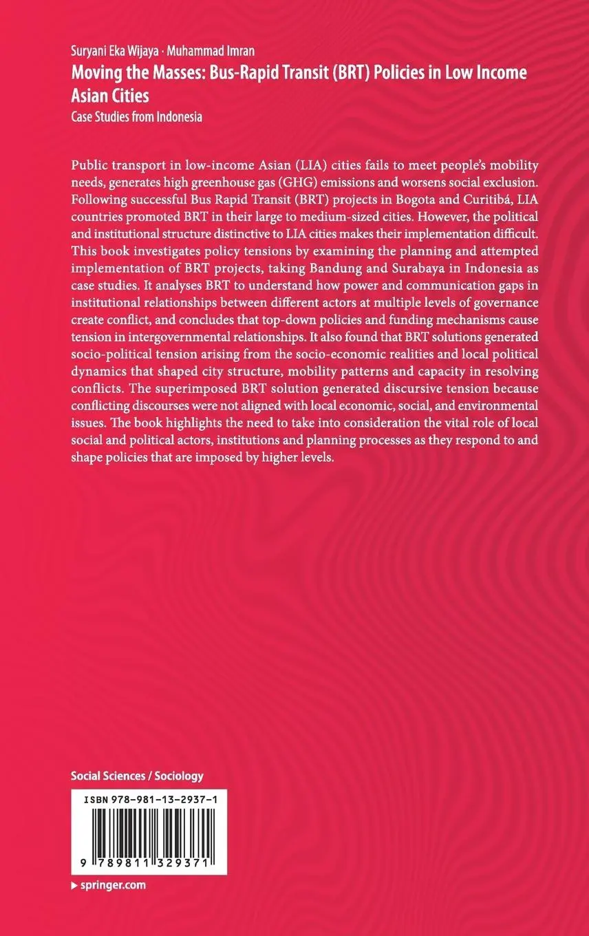 Rückseite: 9789811329371 | Moving the Masses: Bus-Rapid Transit (BRT) Policies in Low Income...