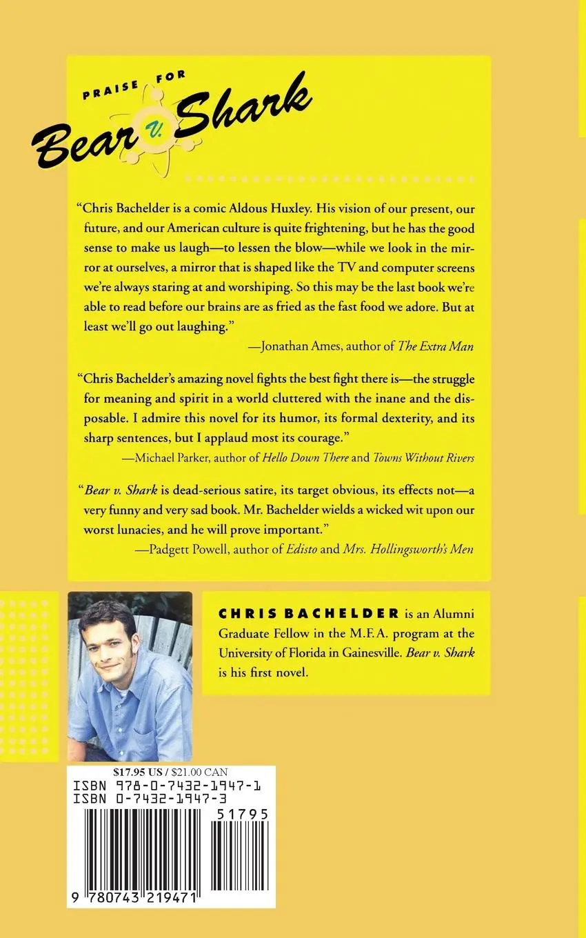 Rückseite: 9780743219471 | Bear V. Shark | Chris Bachelder | Taschenbuch | Englisch | 2002