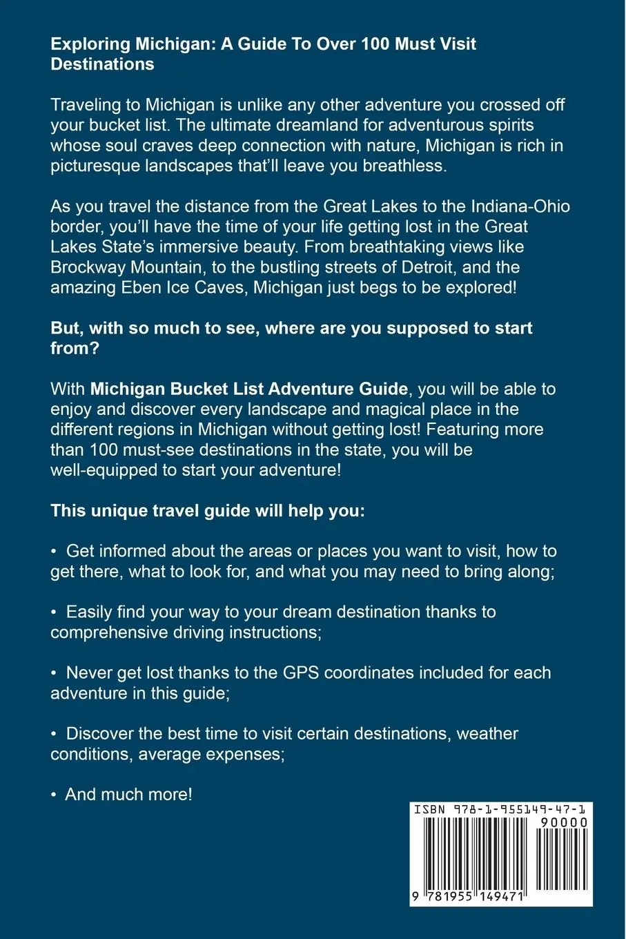 Rückseite: 9781955149471 | Michigan Bucket List Adventure Guide | ¿¿Sean Holmes | Taschenbuch