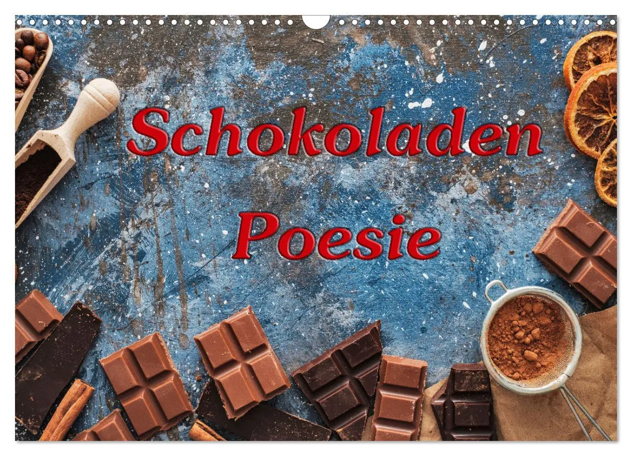 Cover: 9783457599471 | Schokoladen-Poesie (Wandkalender 2026 DIN A3 quer), CALVENDO...