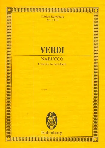 Cover: 9790200209471 | Nabucco Overture | Ouvertüre. Orchester. Studienpartitur | Verdi