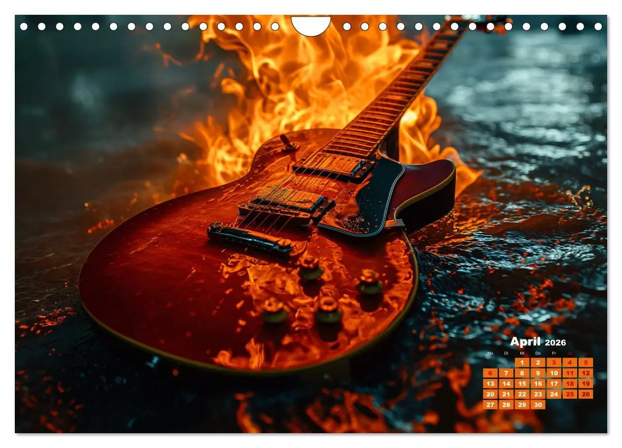 Bild: 9783457349571 | Sechs Saiten, Zwölf Monate - Der Gitarrenkalender (Wandkalender...