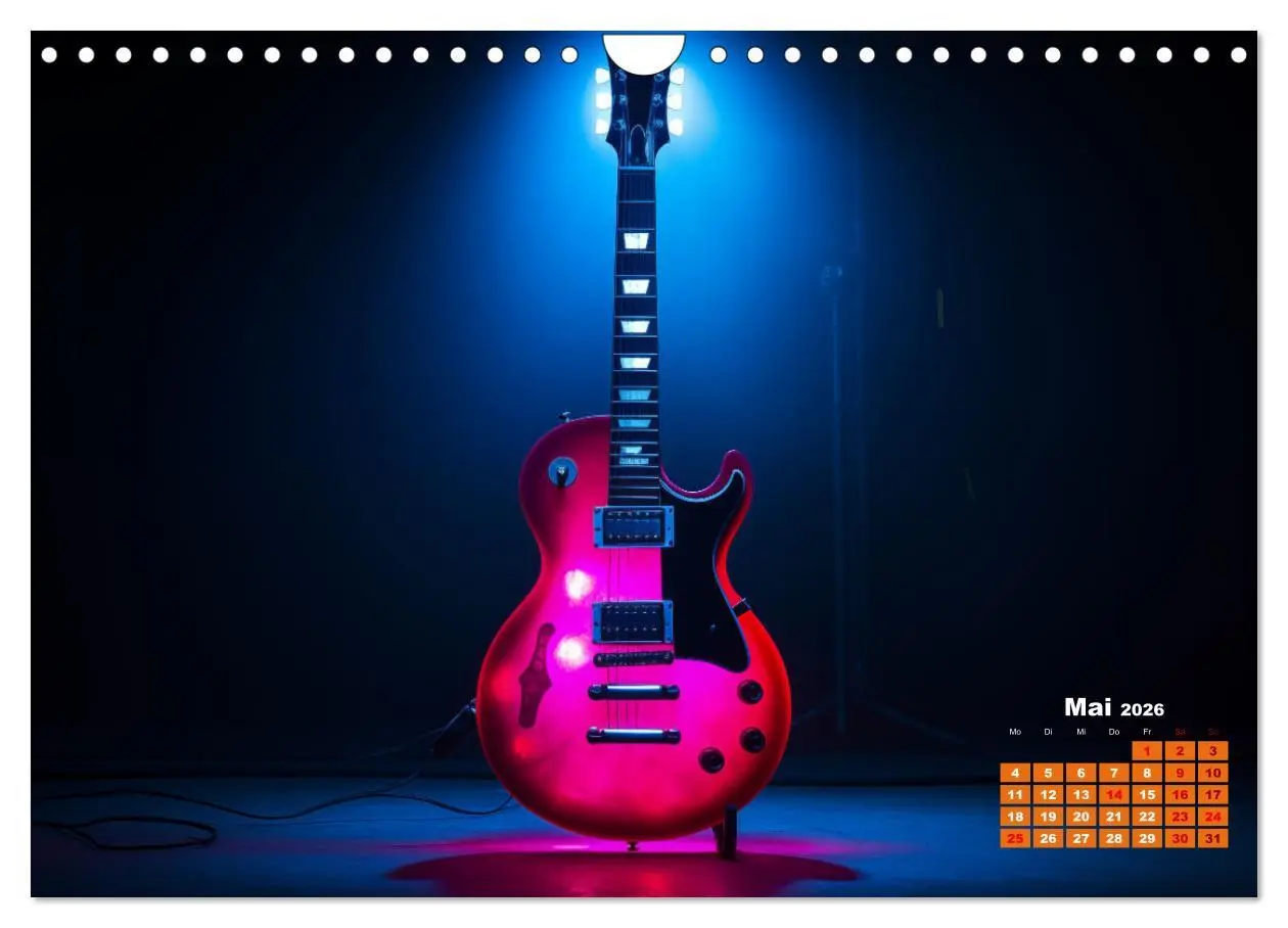 Bild: 9783457349571 | Sechs Saiten, Zwölf Monate - Der Gitarrenkalender (Wandkalender...