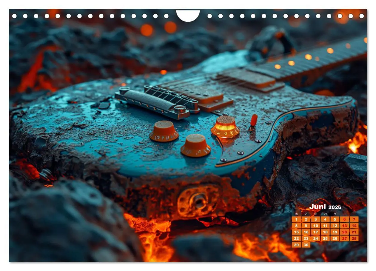 Bild: 9783457349571 | Sechs Saiten, Zwölf Monate - Der Gitarrenkalender (Wandkalender...