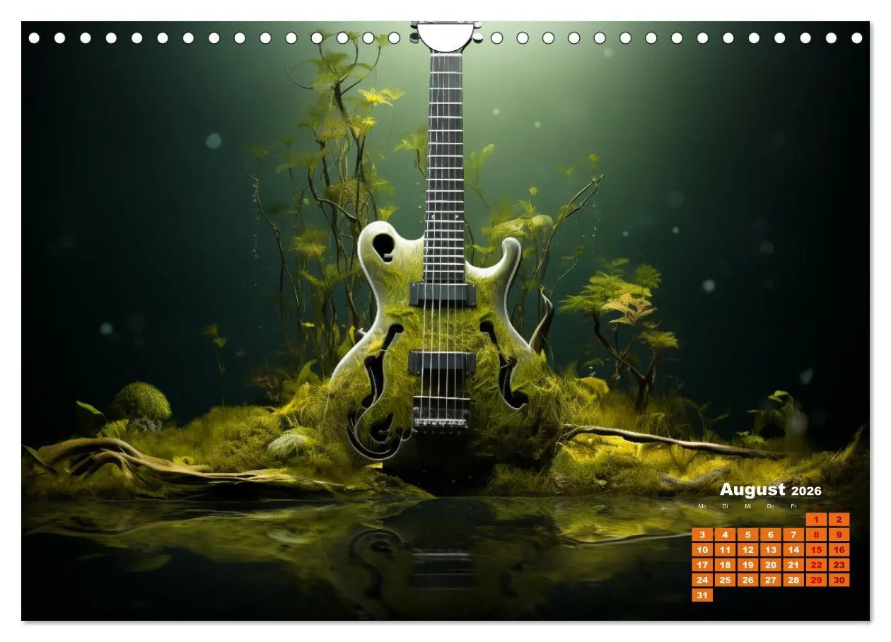 Bild: 9783457349571 | Sechs Saiten, Zwölf Monate - Der Gitarrenkalender (Wandkalender...