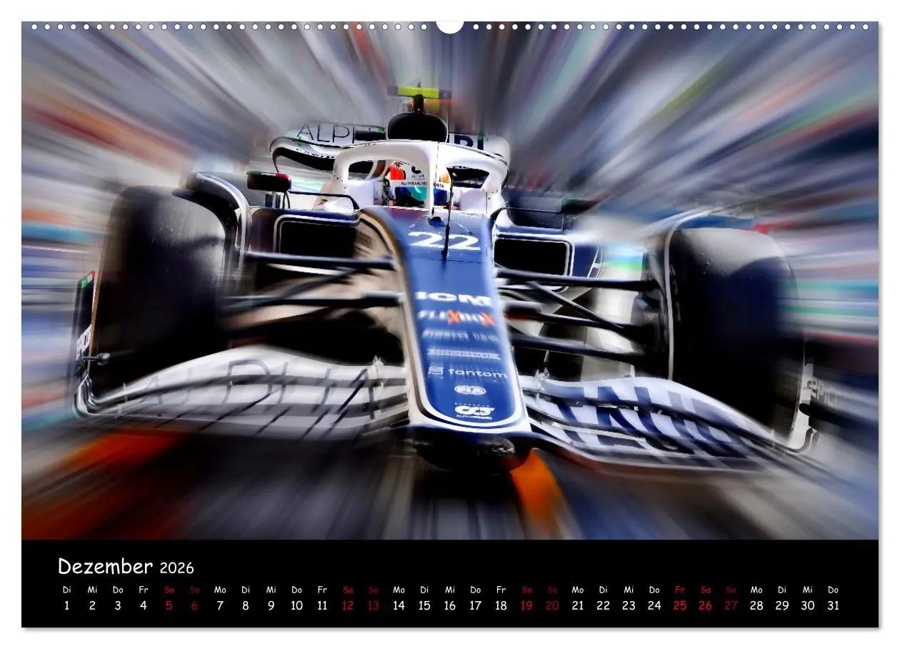 Bild: 9783457589571 | Formel 1 - Benzin im Blut (Wandkalender 2026 DIN A2 quer), CALVENDO...