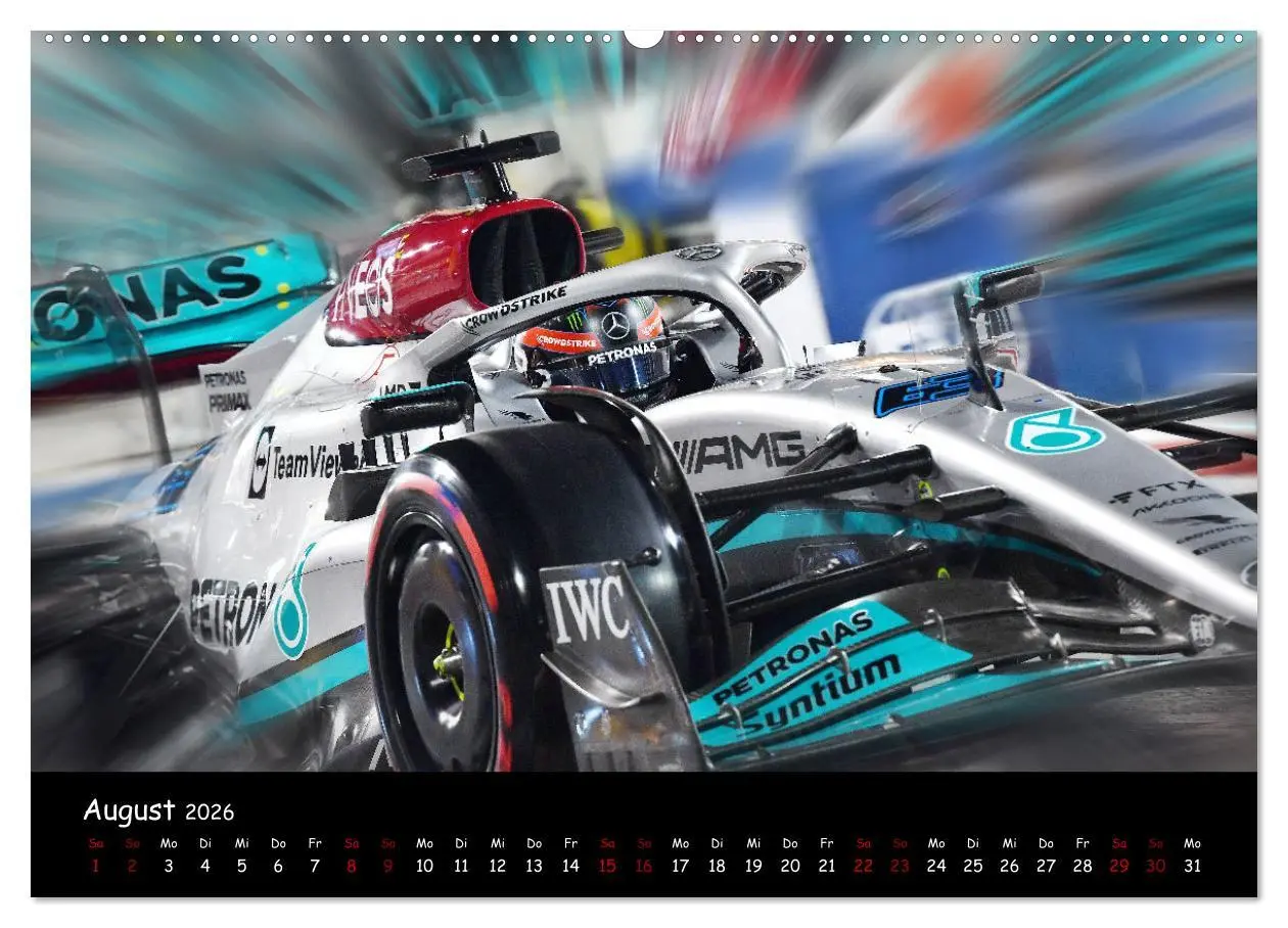 Bild: 9783457589571 | Formel 1 - Benzin im Blut (Wandkalender 2026 DIN A2 quer), CALVENDO...