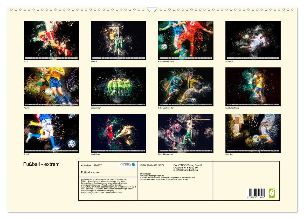 Bild: 9783457729571 | Fußball - extrem (Wandkalender 2026 DIN A2 quer), CALVENDO...