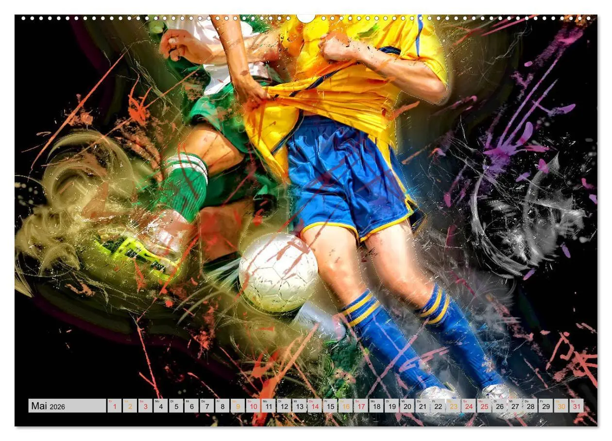 Bild: 9783457729571 | Fußball - extrem (Wandkalender 2026 DIN A2 quer), CALVENDO...