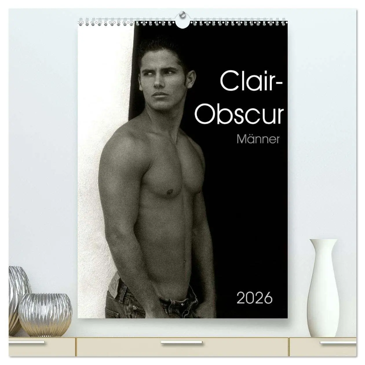 Cover: 9783516439571 | Clair-Obscur Männer 2026 (hochwertiger Premium Wandkalender 2026...