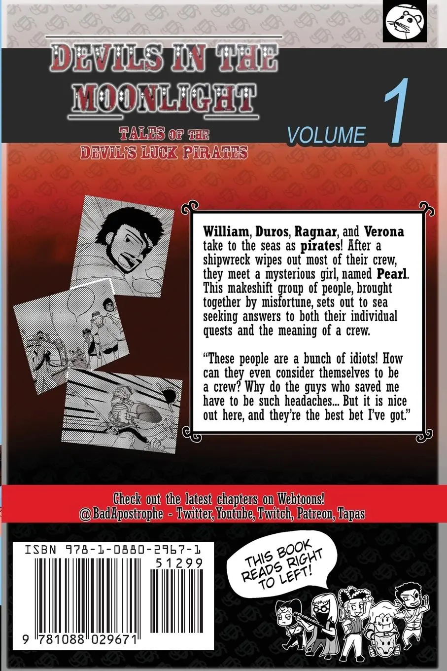 Rückseite: 9781088029671 | Devils in the Moonlight | Tales of the Devil's Luck Pirates, Vol. 1
