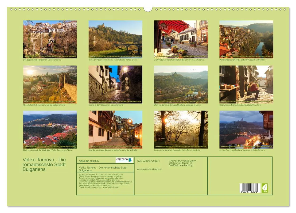 Bild: 9783457269671 | Veliko Tarnovo - Die romantischste Stadt Bulgariens (Wandkalender...