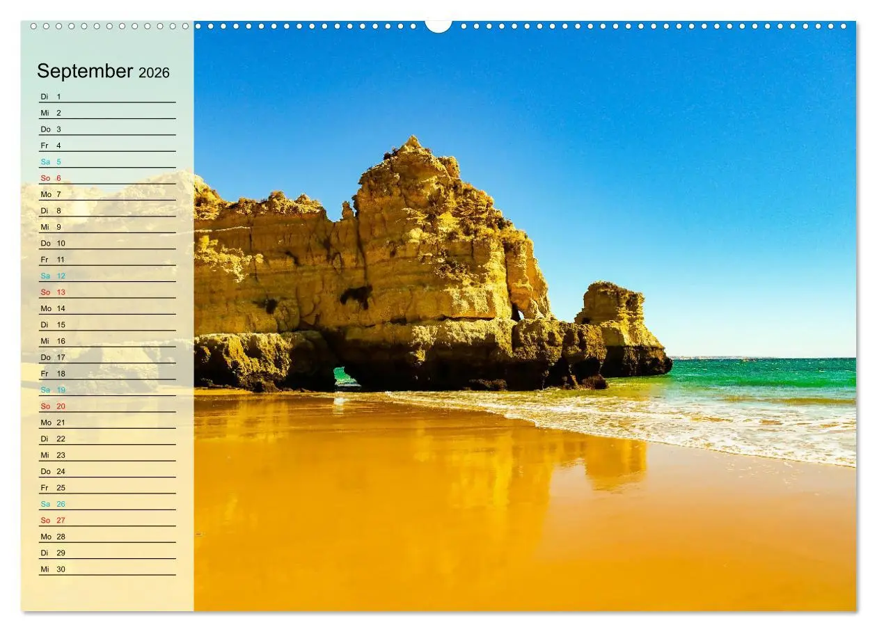 Bild: 9783457649671 | Die Küste der Algarve (hochwertiger Premium Wandkalender 2026 DIN...