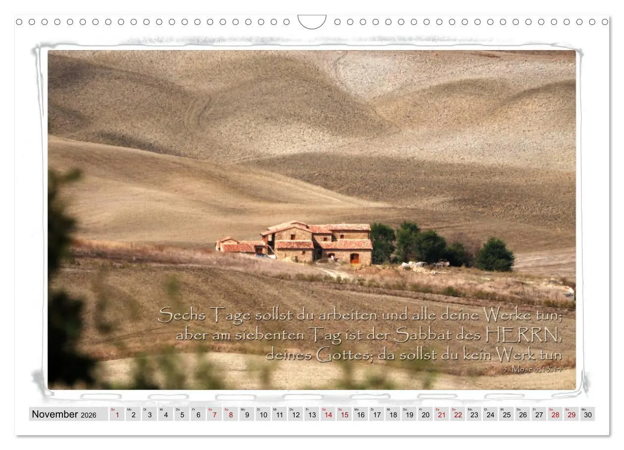 Bild: 9783457889671 | Biblische Sprüche und Verse (Wandkalender 2026 DIN A3 quer),...