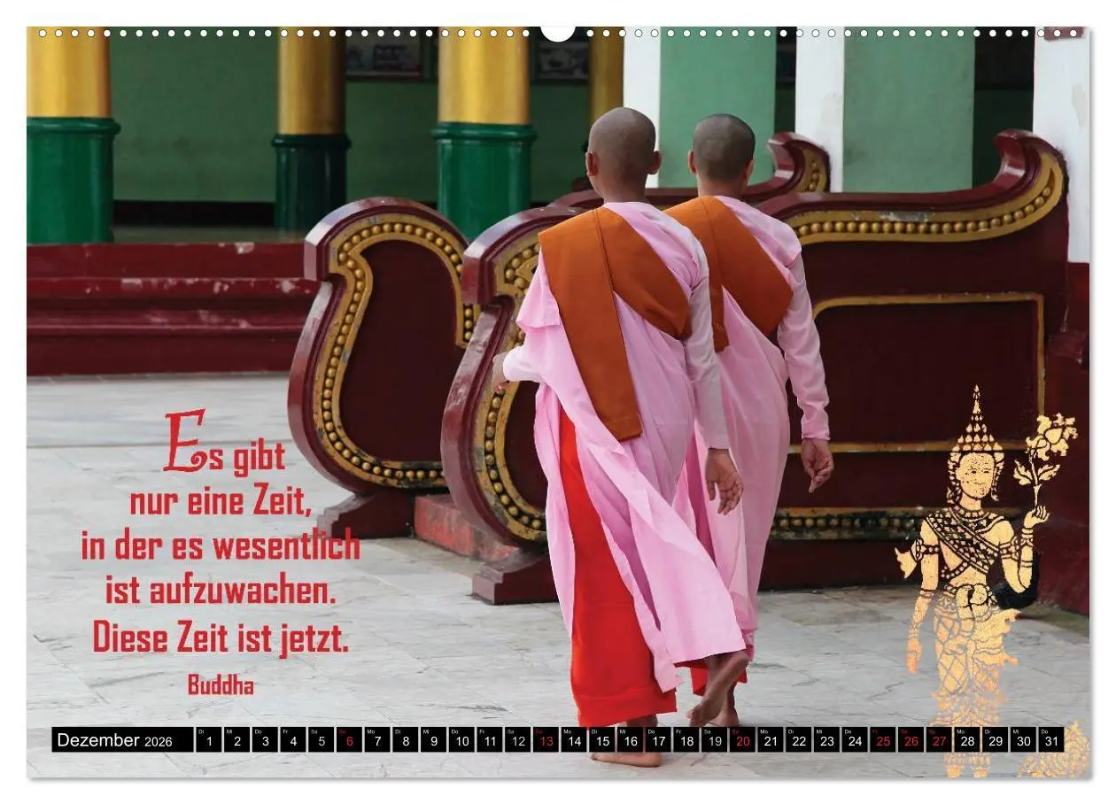 Bild: 9783516119671 | Spirituelles aus Asien - Weisheiten 2026 (Wandkalender 2026 DIN A2...