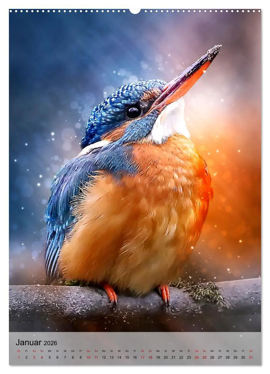 Bild: 9783516359671 | Schillernder Eisvogel (Wandkalender 2026 DIN A2 hoch), CALVENDO...