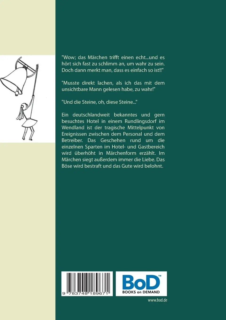 Rückseite: 9783748189671 | Das unheimliche Gasthaus | Gitta Glöckner | Taschenbuch | 152 S.