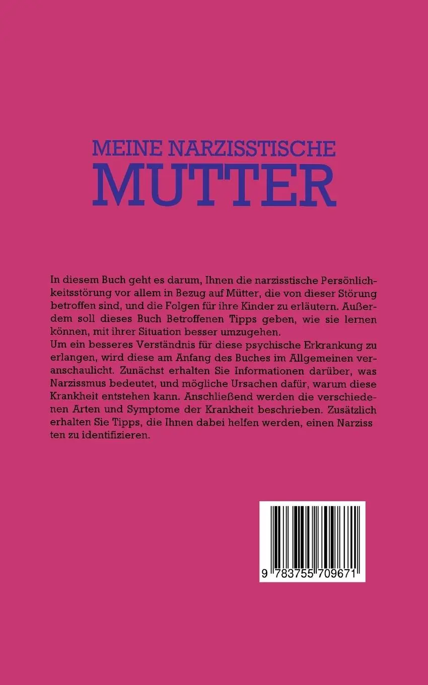 Rückseite: 9783755709671 | Meine narzisstische Mutter | Mariam Lehmhuis | Taschenbuch | 70 S.
