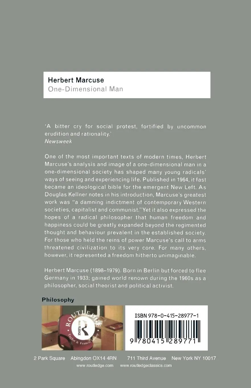 Rückseite: 9780415289771 | One-Dimensional Man | Herbert Marcuse | Taschenbuch | Englisch | 2020