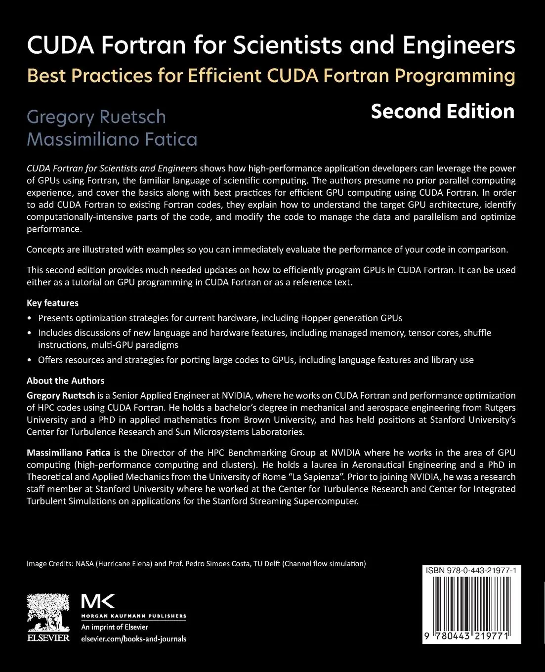 Rückseite: 9780443219771 | CUDA Fortran for Scientists and Engineers | Gregory Ruetsch (u. a.)
