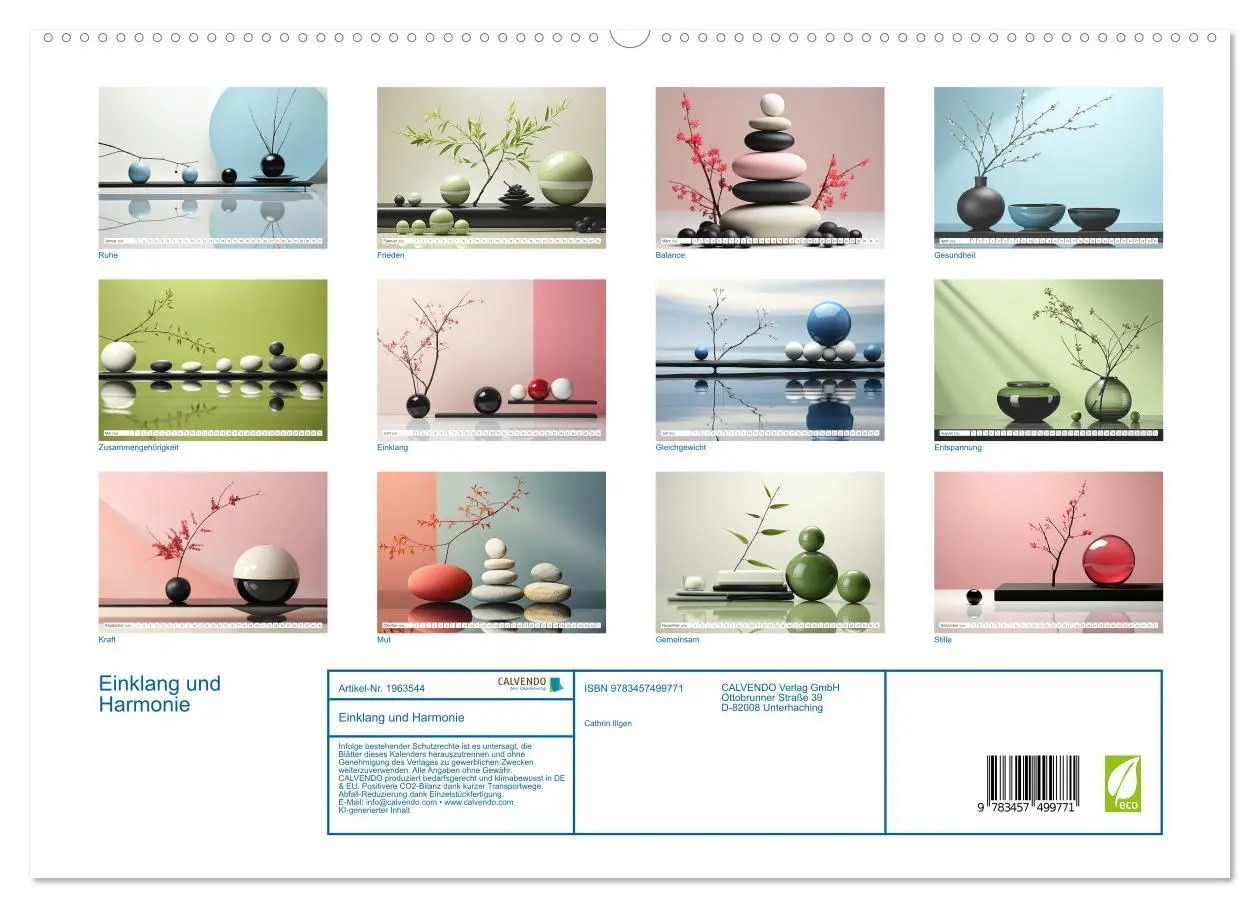 Bild: 9783457499771 | Einklang und Harmonie (hochwertiger Premium Wandkalender 2026 DIN...