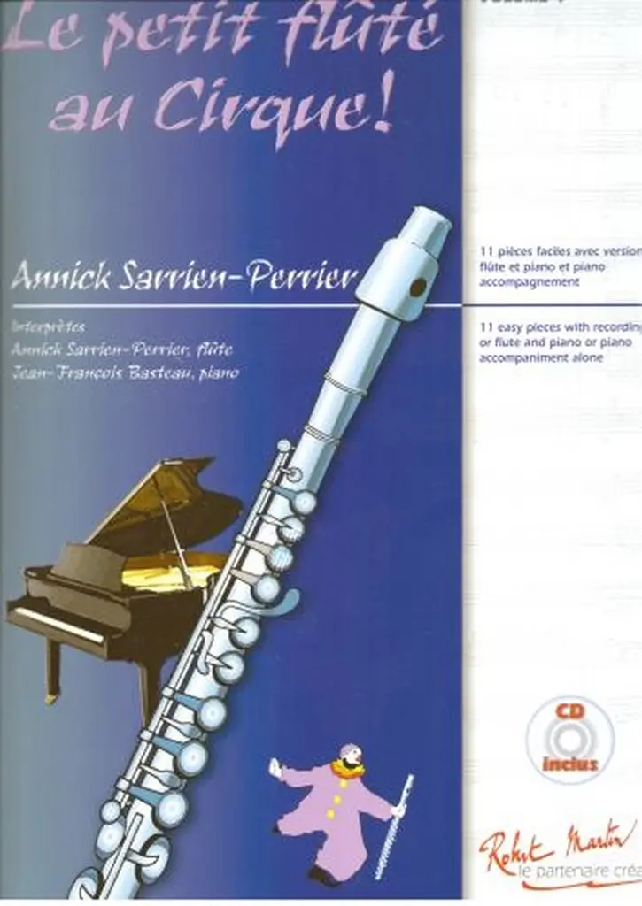 Cover: 9790231039771 | Le petit flute au cirque! vol.4 (+Online Audio) pour flûte et piano