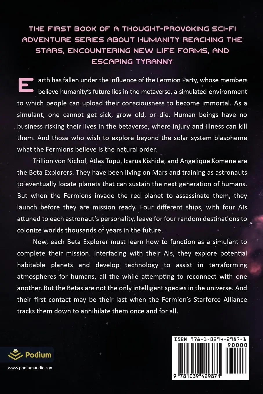 Rückseite: 9781039429871 | A New Eden | A Sci-Fi Thriller Space Adventure | Menilik Henry Dyer