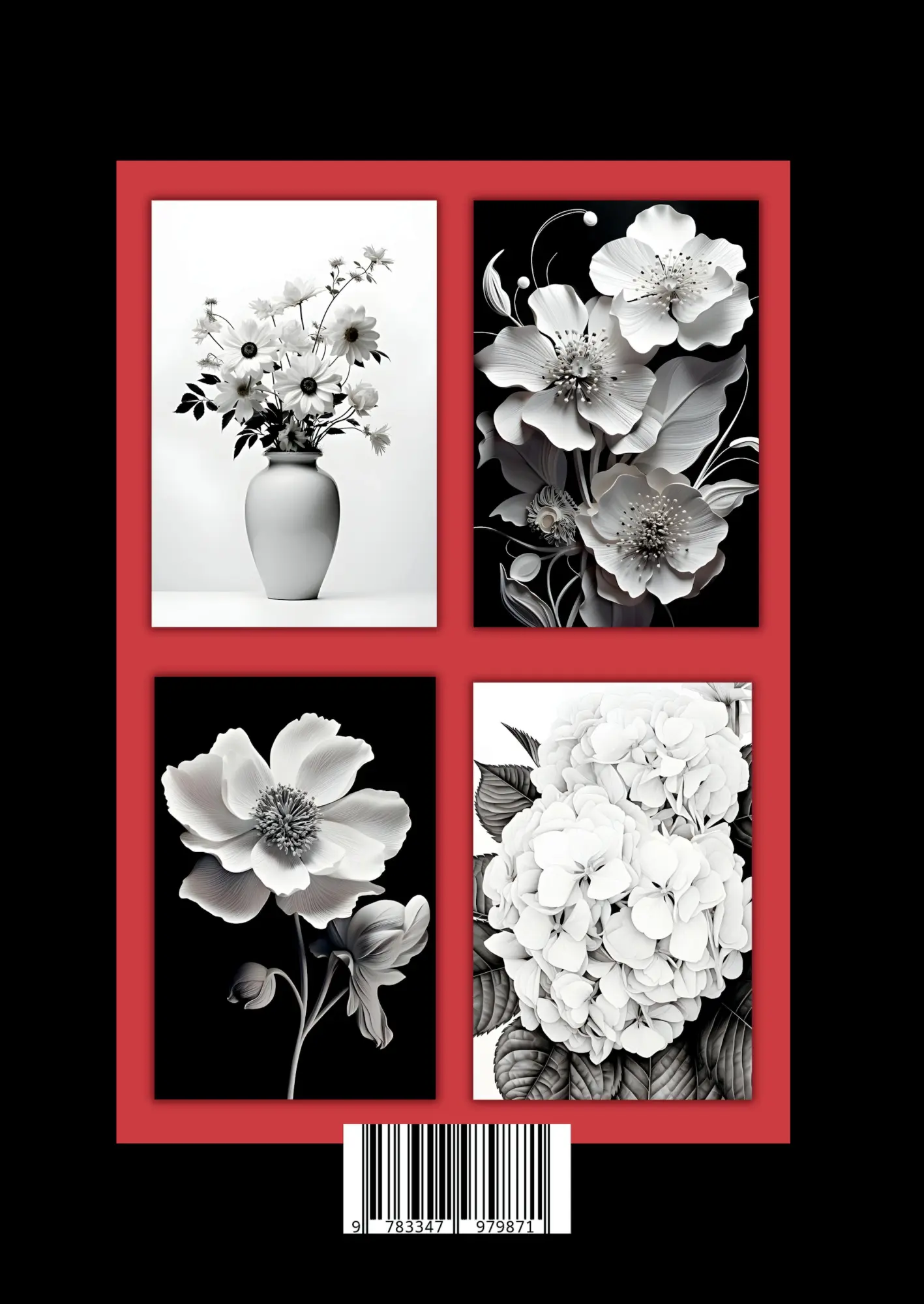 Rückseite: 9783347979871 | Malbuch Blumen Fotorealistisch | Nora Milles (u. a.) | Taschenbuch