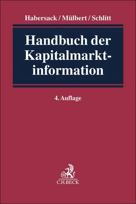 Cover: 9783406829871 | Handbuch der Kapitalmarktinformation | Mathias Habersack (u. a.)