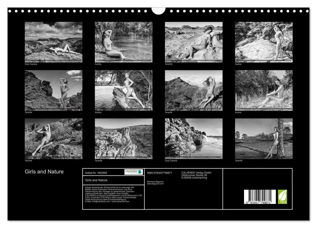 Bild: 9783457799871 | Girls and Nature (Wandkalender 2026 DIN A3 quer), CALVENDO...