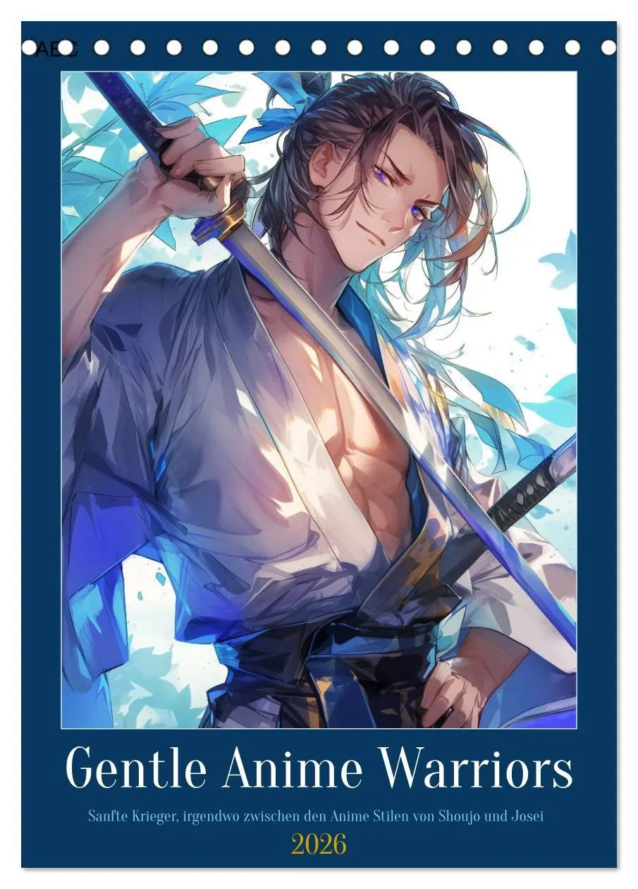 Cover: 9783516269871 | Gentle Anime Warriors (Tischkalender 2026 DIN A5 hoch), CALVENDO...