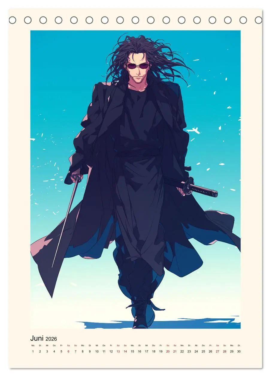 Bild: 9783516269871 | Gentle Anime Warriors (Tischkalender 2026 DIN A5 hoch), CALVENDO...