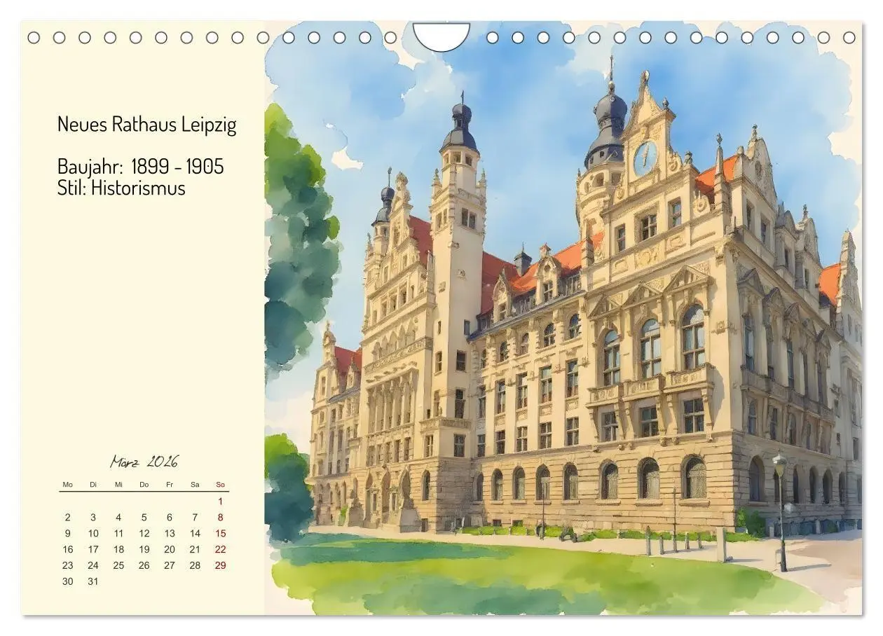 Bild: 9783516719871 | Prunkvolle deutsche Rathäuser (Wandkalender 2026 DIN A4 quer),...