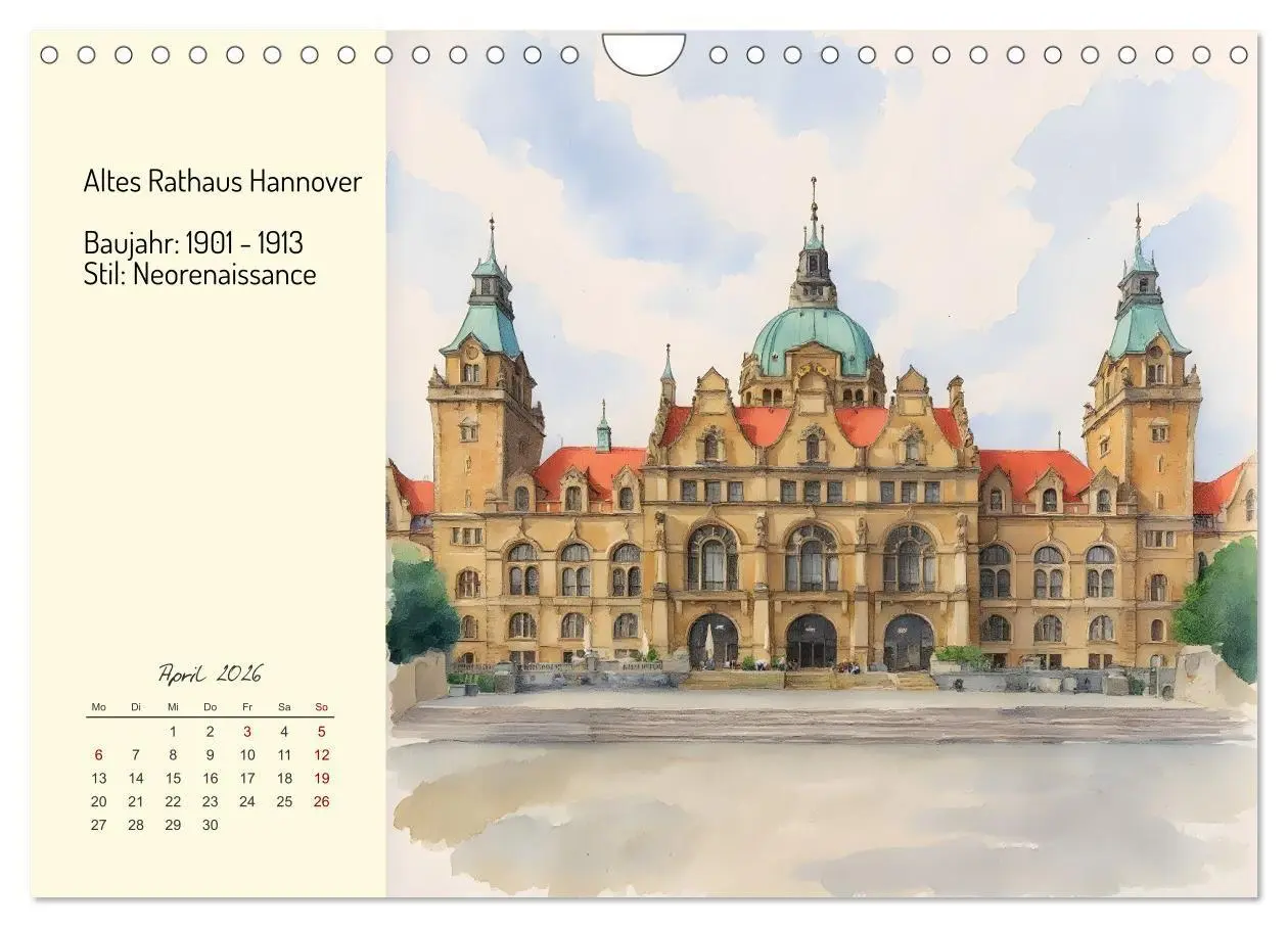 Bild: 9783516719871 | Prunkvolle deutsche Rathäuser (Wandkalender 2026 DIN A4 quer),...