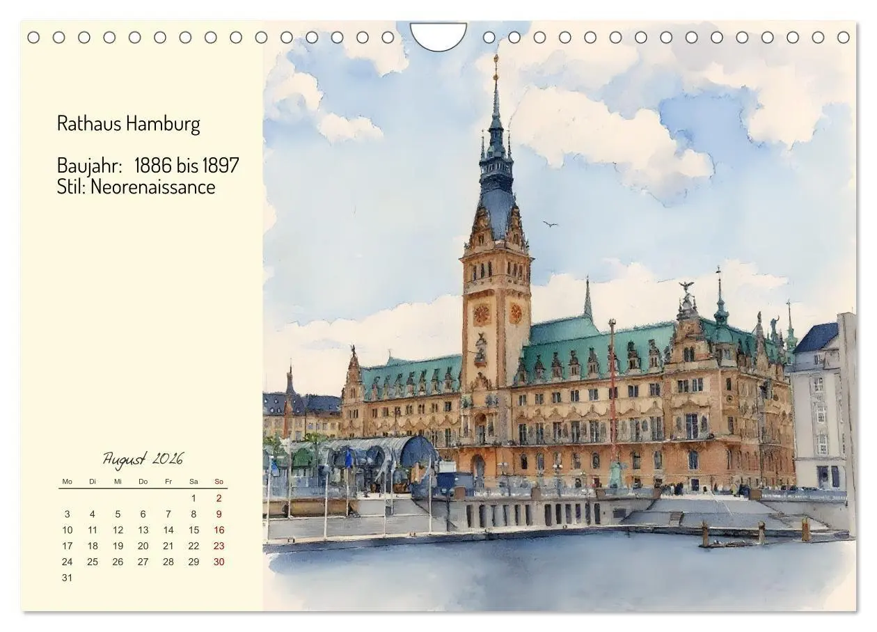Bild: 9783516719871 | Prunkvolle deutsche Rathäuser (Wandkalender 2026 DIN A4 quer),...