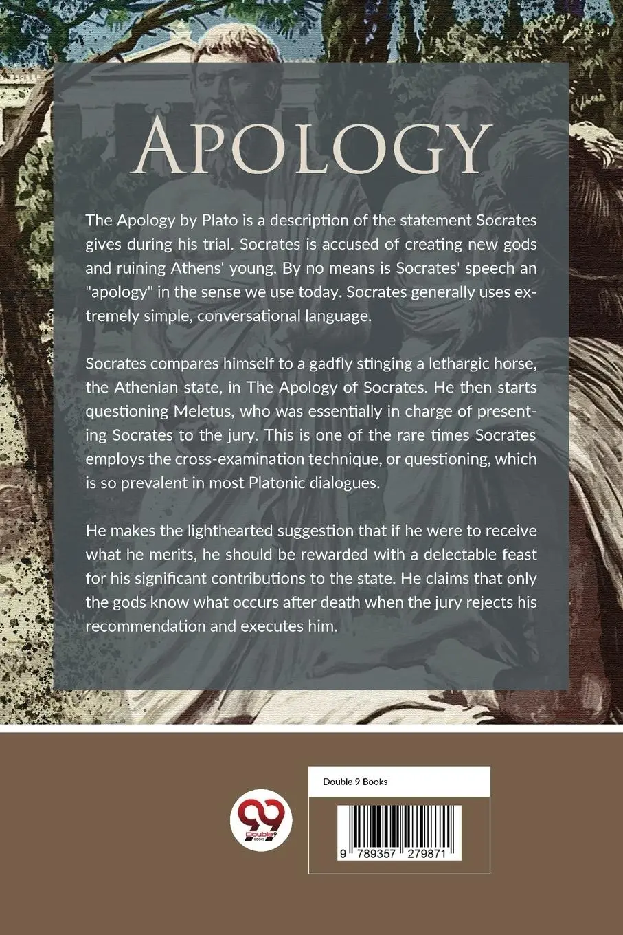 Rückseite: 9789357279871 | Apology | Plato | Taschenbuch | Englisch | 2023 | DOUBLE 9 BOOKSLLP