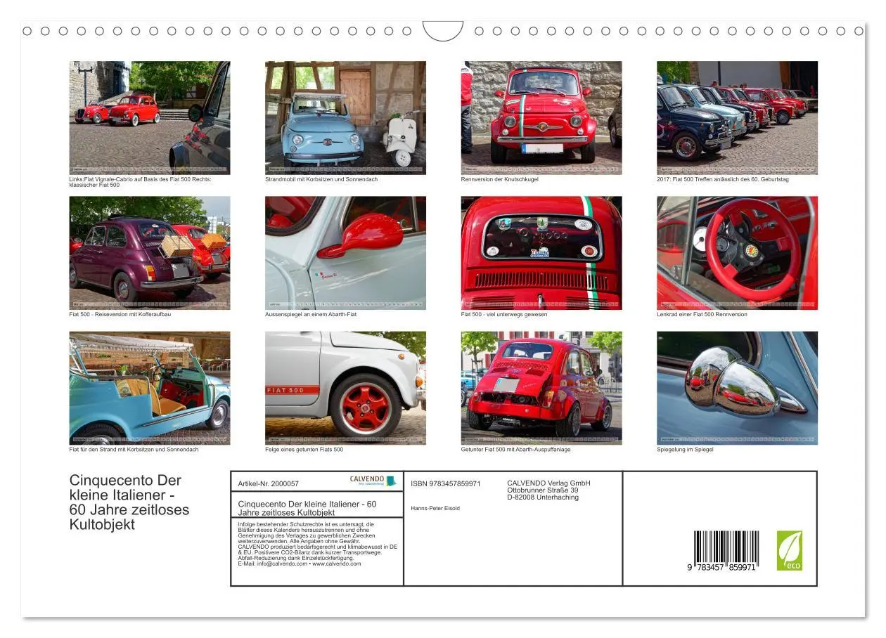 Bild: 9783457859971 | Cinquecento Der kleine Italiener - 60 Jahre zeitloses Kultobjekt...