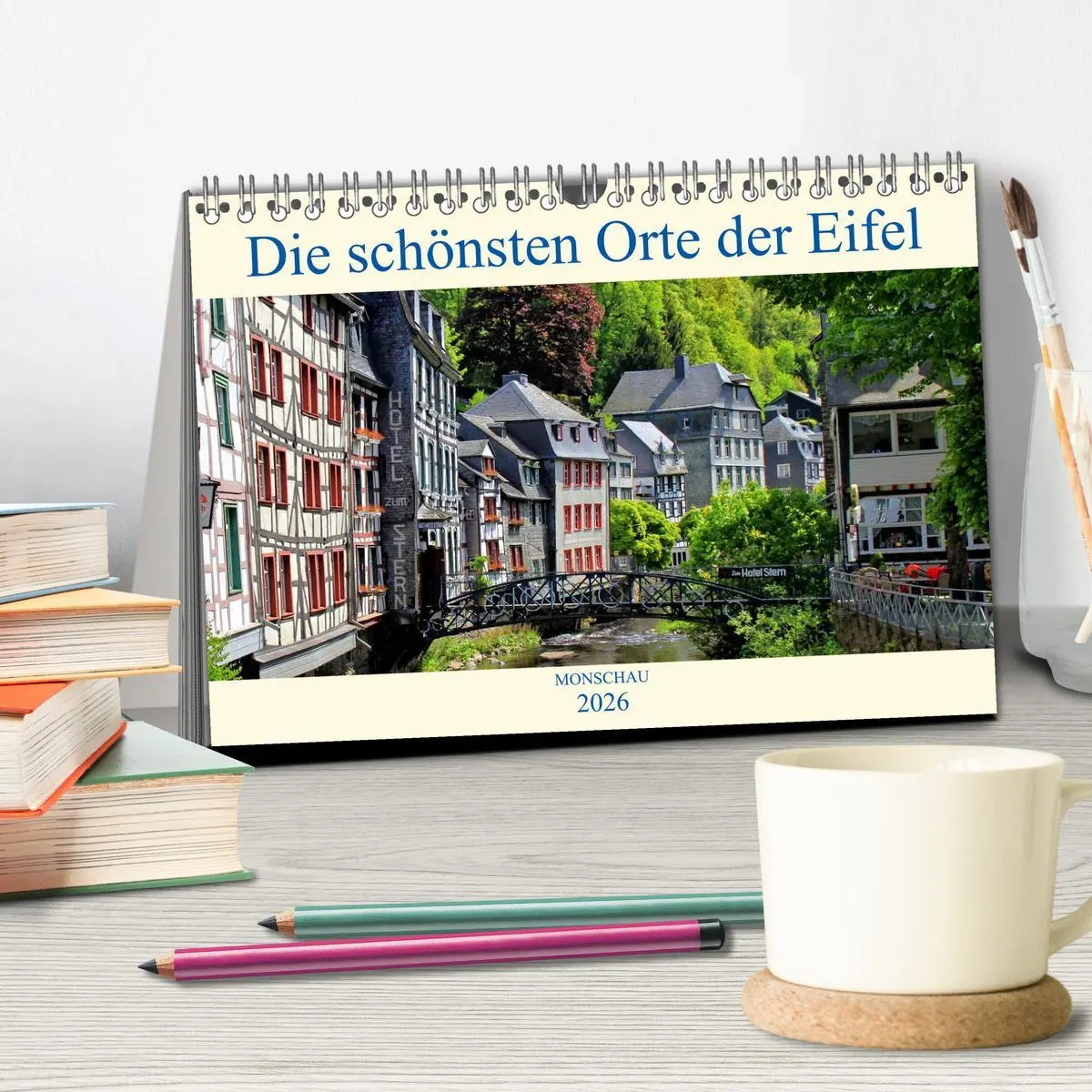 Bild: 9783457929971 | Die schönsten Orte der Eifel - Monschau (Tischkalender 2026 DIN A5...