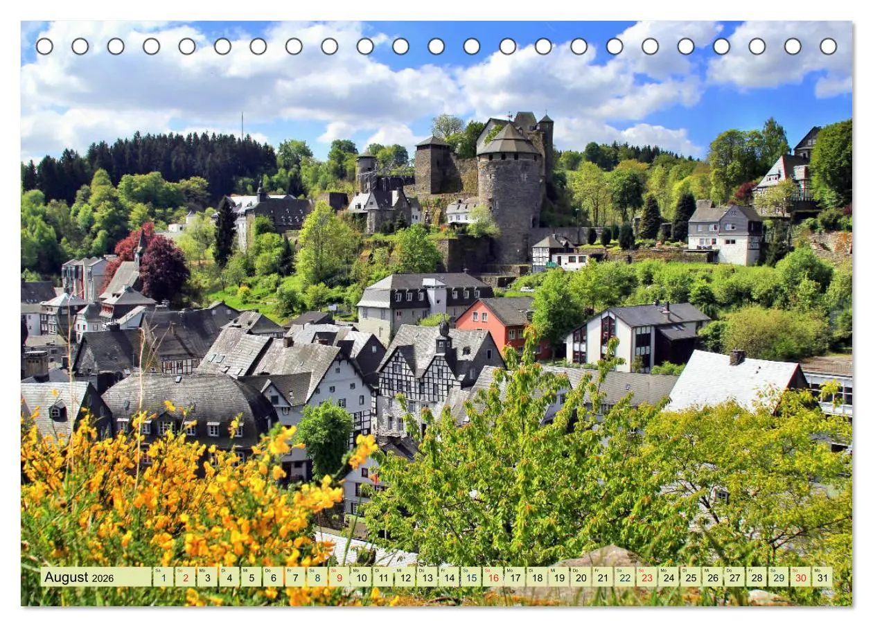 Bild: 9783457929971 | Die schönsten Orte der Eifel - Monschau (Tischkalender 2026 DIN A5...