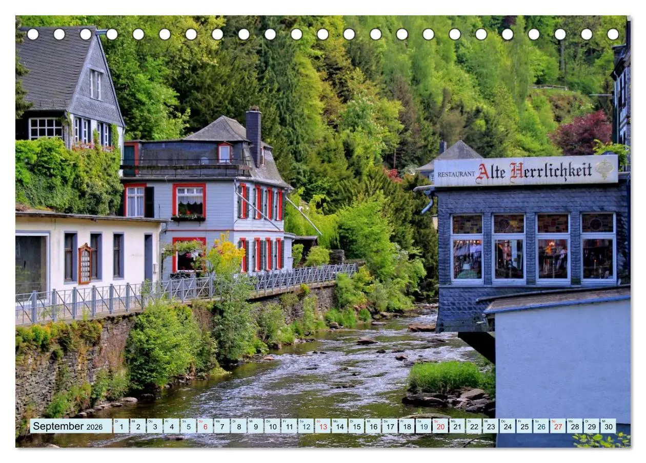 Bild: 9783457929971 | Die schönsten Orte der Eifel - Monschau (Tischkalender 2026 DIN A5...